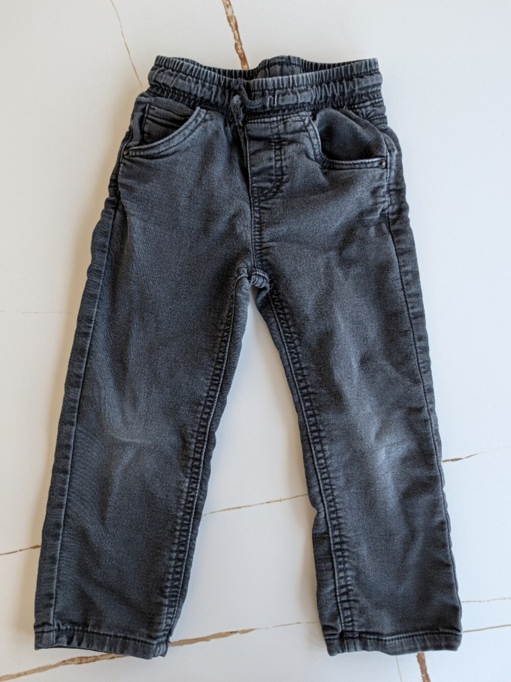 Cat & Jack Dark Gray Elastic Waist Jeans